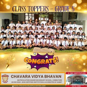 CLASS TOPPERS – GRADE 5